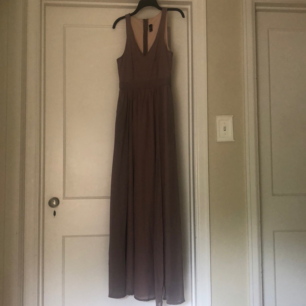 Taupe Windsor Maxi Dress